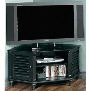 Corner Wide - screen Savannah Tv Stand, 21.5X48WX20D, ANTIQUE BLACK