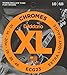 Dâ€™Addario ECG23 XL Chromes Flat Wound Electric Guitar Strings, Extra Light Gauge, 10-48 (1 Set) â€“ Ribbon Wound and Polished for Ultra-Smooth Feel and Warm, Mellow Tone â€“ Sealed Pouch Prevents Corrosion