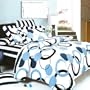 Blancho Bedding - [Artistic Blue] 100% Cotton 7PC MEGA Comforter Cover/Duvet Cover Combo (Full Size)