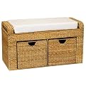 Whitney Design Wicker Storage Seat- Natural