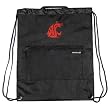WSU Washington State University Logo Drawstring Style Backpack Draw String Back Pack Bag- For Boys Girls Students or Adults