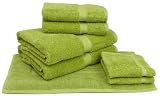 Cambridge Perennial 7-Piece Bath Towel Set, New Kiwi