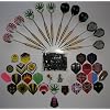12 Dartpfeile mit Aluschaft ca. 17g + 100 Spitzen und 30 Flys