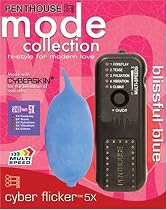 Penthouse Cyber Flicker eZ-1 Touch 5X Vibe Vibrator, Blue