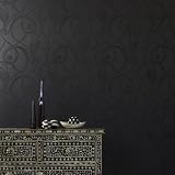 Graham and Brown 17298 Muse Wallpaper, Black