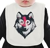 Wild Wolf ネクタイを有する有機ビブ Medium