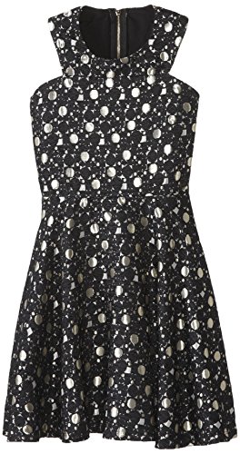 Miss Behave Big Girls' Emily Dress with Metallic Dots