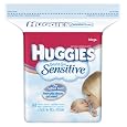 Huggies Gentle Care Sensitive Baby Wipes Popup Refill, 184-Count Pack (Pack of 3)