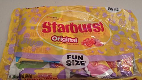 Starburst and Skittles Fun Size Candy Variety Bundle includes 2-Bags Starburst Fun Size, 7.3 oz bag + 2-Bags Skittles Fun Size, 7.3 oz bag
