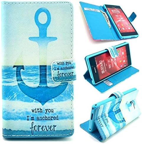 For Sony Xperia M2 Case,PU Leather Stand Wallet Flip Protective Skin Case Cover with Magnetic Closure for Sony Xperia M2 (XD-m2)