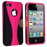 Snap-on Rubber Coated Case for Apple® iPhone® 4 AT&T / Verizon, Hot Pink  ....