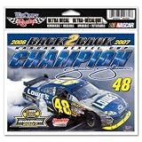 Jimmie Johnson NASCAR #48 2007 Back 2 Back Champion Ultra Color Decal