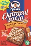 Quaker Oatmeal To Go Brown Sugar Oatmeal Squares, 12.6-Ounce Boxes (Pack of 6)