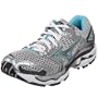 Mizuno Women's Wave Nirvana 6 Running Shoe,White/Blue Radiance/Dark Shadow,10.5 B