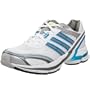 adidas Women's Supernova Glide 2 Running Shoe,White/Core Teal/Silver,9.5 M