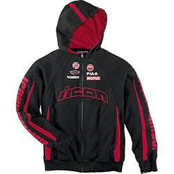 Icon Victory Men's Hoody Zip Casual Sweatshirt - Black