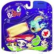 Littlest Pet Shop Assortment 'B' Series 2 Collectible Figure Blue Angel Fish with Surf Board