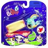 Littlest Pet Shop Assortment 'B' Series 2 Collectible Figure Blue Angel Fish with Surf Board