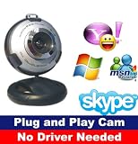 Webcam - New USB PC Webcam - Built-in microphone, 5G Lens, Plug and Play no driver needed, Works with Skype Yahoo MSN Etc