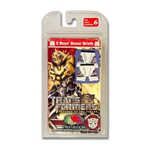 Fruit of the Loom Boys 2-7 Fruit Of The Loom Boys Transformers 2 Movie Extended Leg Briefs Prints