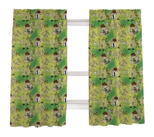 Zap Ben 10 Curtains, Pair, 66 x 72 Inch