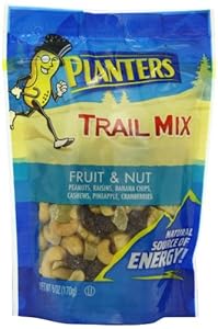Planters Trail Mix, Fruit & Nut, 6-Ounce Bags (Pack of 12)