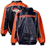 Denver Broncos Big & Tall Ultra Fan Faux Leather Jacket - XLT