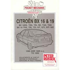 Citroen BX, 1.6 and 1.9 , 1986 to 1992