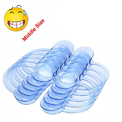 Doinshop 10pcs C-Shape Blue Teeth Whitening Intraoral Cheek Lip Retractor Mouth Opener (M)