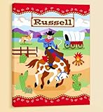 Olive Kids - Ride Em Personalized Canvas Art