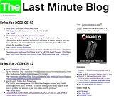The Last Minute Blog