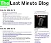 The Last Minute Blog