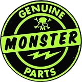 Retro 'Genuine Monster Parts' Rockabilly/Muscle Car/Hot Rod Sticker/Decal by