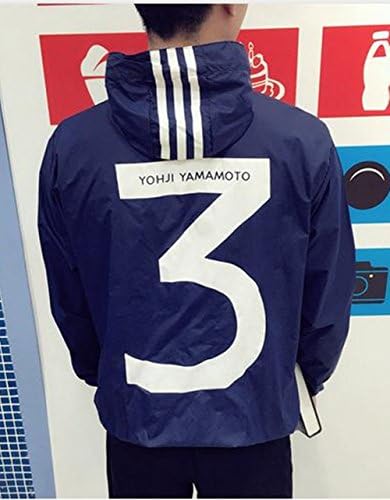 Y-3 Jacket Men Summer YOHJI YAMAOTO Thin Windbreaker Casual YEEZUS YEEZY Windproof Hop Hip SUPREM Bape Couples Y-3 Jacket (Blue, L)
