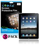 CrazyOnDigital Screen Protector Film CLEAR (Invisible) OR MATTE (Anti-Glare) for The New iPad 3rd Gen 2012 Model & Apple iPad 2 / iPad 3 3rd Generation / iPad HD AT&T Verizon 4G LTE (3-pack)