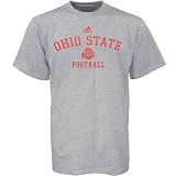 Adidas Ohio State Buckeyes Ash Practice Football T-shirt