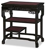 Rosewood Chinese Key Design Console Table