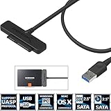 Sabrent USB 3.0 to SSD / 2.5-Inch SATA Hard Drive Adapter [Optimized For SSD, Support UASP SATA III] (EC-SSHD)