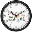 Cat Lover Collage 1 - JP Animal Wall Clock by WatchBuddy Timepieces (Black Frame)