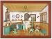 3D Wandbild - Friseur lasiert 30 x 22cm