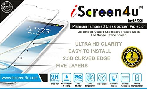 Moto G 1st Gen. Screen Protector - iScreen4u TG MAX 2.5D Rounded Edge 0.33mm Ultra-thin Tempered Glass Screen Protector with a 2-year limited warranty (Motorola - Moto G 1st Gen.)