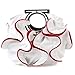 MG Collection Alvery Ruffles Double Handle Statement Tote Purse, White, One Size