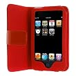 Premium Red Folio Wallet Leather Case for Apple Ipod Touch Itouch 8Gb 16GB 32Gb 2G 3G 2nd 3rd Generation