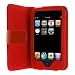 Premium Red Folio Wallet Leather Case for Apple Ipod Touch Itouch 8Gb 16GB 32Gb 2G 3G 2nd 3rd Generation