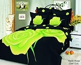 Le Vele - Neon Rose Sari Gul Duvet Cover Bed in Bag Full Queen Bedding LE08 ....