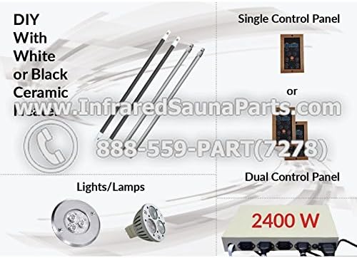 DIY Kits in White Ceramic Infrared Heaters - 2400 Watts