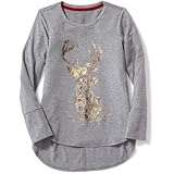 オールドネイビー OLD NAVY/ リラックスグラフィックチューリップヘムティ ミディアムヘザーグレー トップス長袖Tシャツ XL【並行輸入】