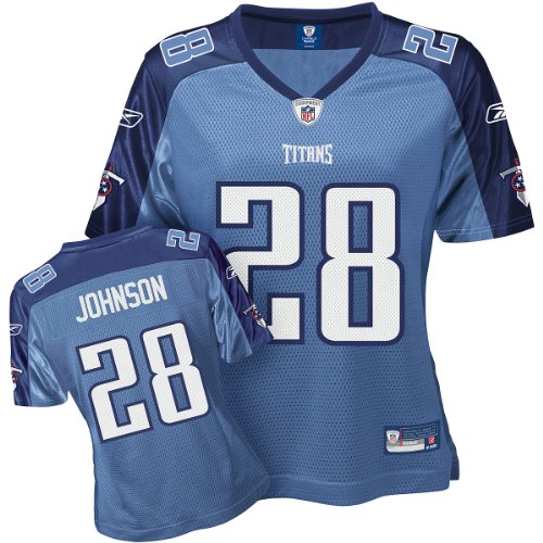 Reebok Tennessee Titans Chris Johnson Women's Replica Jersey Large