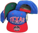Texas Rangers Blue/Red Two Tone Plastic Snapback Adjustable Snap Back Hat / Cap