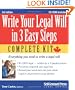 Write Your Legal Will in 3 Easy Steps: Everything you need to write a legal will